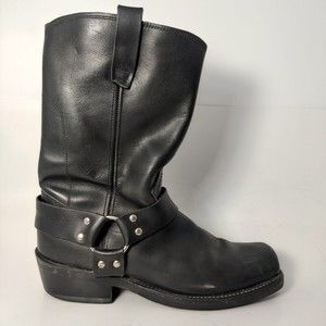 Durango Mens 11" Harness Motorcycle Western Boot Square Toe Black DB510 Sz 10 D